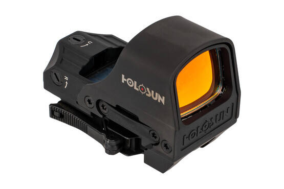 Holosun HS10C full size reflex sight with integrated QD mount for fast and easy installation or removal